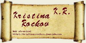 Kristina Rockov vizit kartica